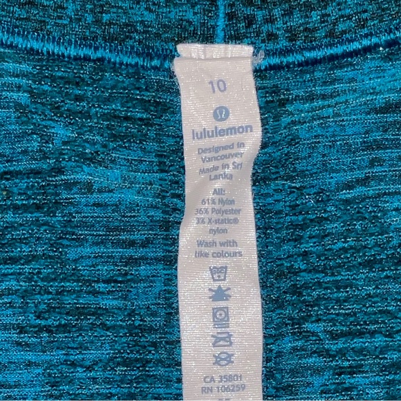🩷 Lululemon Swiftly Tech 2.0 Women’s Size 10 Heather Turquoise Long Sleeve Tee! - Picture 2 of 10